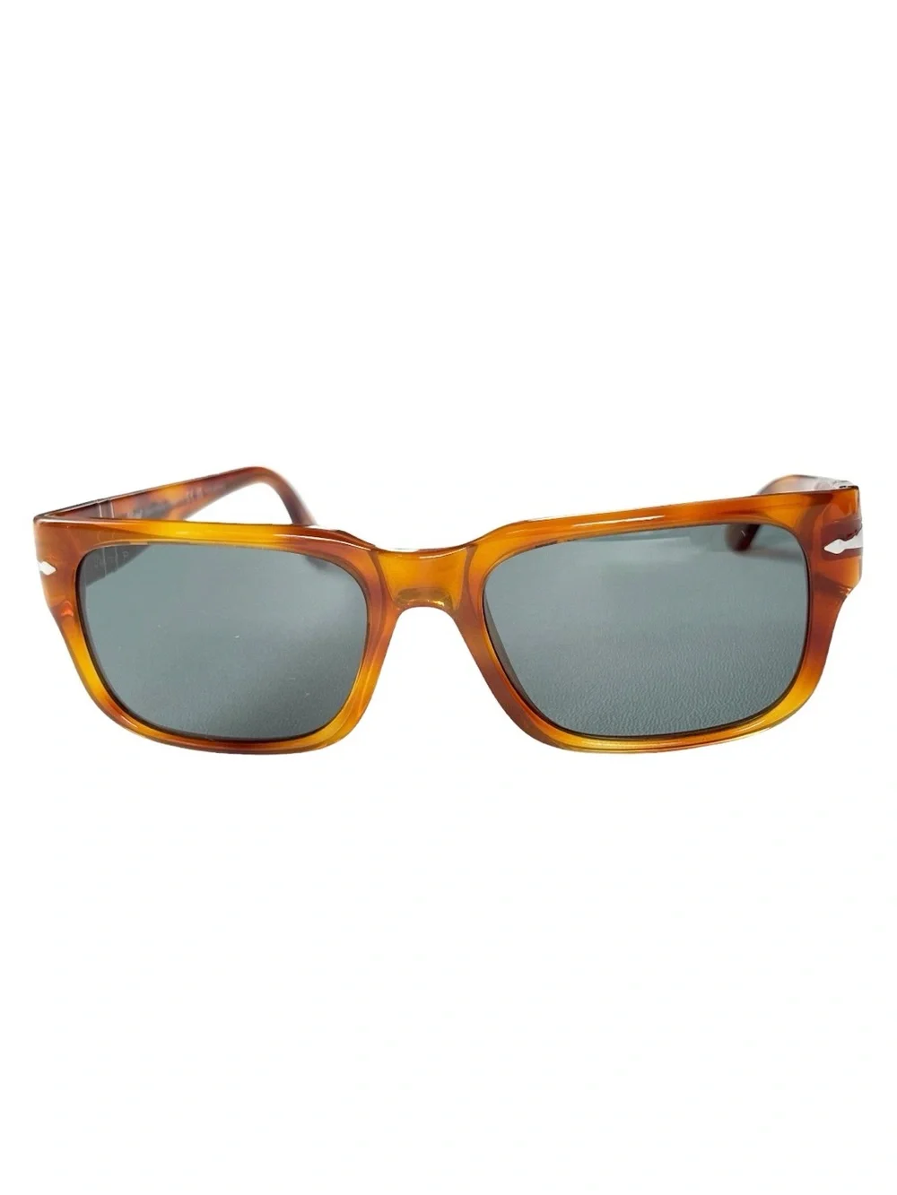 Persol Polarized Dark Blue Tint Rectangular PO3315-S Unisex Sunglasses | 55.19.1